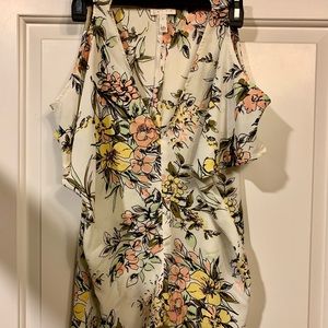 Leith cold shoulder top